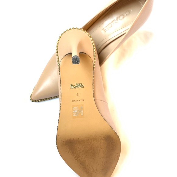 Coach Waverly Pump-Beechwood *bronze studs* - Picture 3 of 7